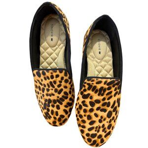 NWOT Birdies The Starling Leopard Tipped Calf Hair Flat – Size 7